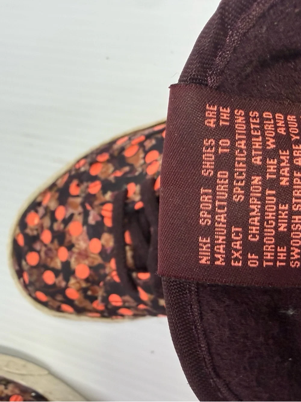Nike Blazer Mid Womens 10 Floral Polka Dot High Top Sneakers Statement Rare - Picture 5 of 7